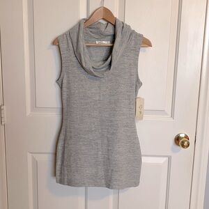 RD Style Sleeveless cowl neck grey knit top M Medium Anthropologie NWT NEW